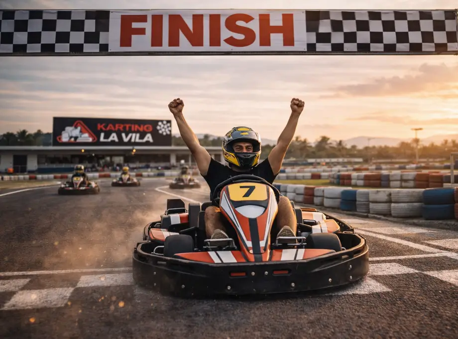 Carrera de karts en grupo cerca de Benidorm